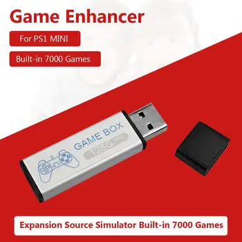 128G Jogo Potenciador de Origem Simulador Pacote de Expansão do Jogo de Mini Potenciador de Built-in de 7000 Jogos para PS1 Mini DN Jogo Caixa de Acessórios