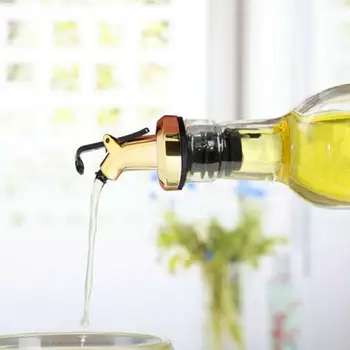 1PC Vinho Pourers Flip Top Rolha de Azeite Pulverizador garrafeira utensílios de Cozinha Bar Gagets