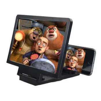Universal de Tela 3D Amplificador de Telefone Móvel Lupa HD Suporte Para Vídeo Tela Dobrável Ampliada a Proteção de Olhos Titular
