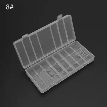 De Plástico rígido Transparente da Caixa de Armazenamento Case Capa Suporte De pilhas AA / AAA Bateria W0YE