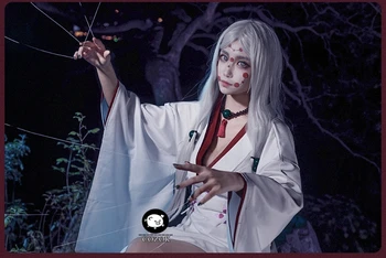 Anime Demon Slayer Kimetsu não Yaiba Aranha Hill Rui Mãe de Aranha Rui Mãe Cosplay Traje Quimono Uniforme de Halloween