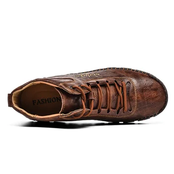 Mens Sapatos feitos à mão Zapatillas De Deporte Zapatos De Hombre Sapatos Para Hombre Sapatos para Homens de Couro Confortável, Respirável