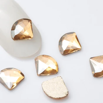 20pcs de Mistura de Forma a Ouro Cristal de Unhas de Diamante Pixie Strass Strass Para Unhas 3D de Arte, Decorações de Suprimentos Jóias Strass
