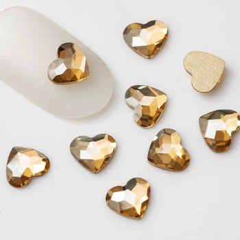 20pcs de Mistura de Forma a Ouro Cristal de Unhas de Diamante Pixie Strass Strass Para Unhas 3D de Arte, Decorações de Suprimentos Jóias Strass