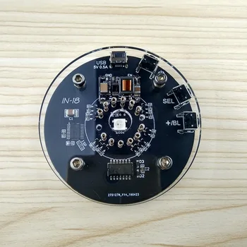 DYKB 1-bit integrado brilho do tubo de relógio PARA EM 18 relógio brilho do tubo nixie relógio Construído em Impulsionar o módulo de