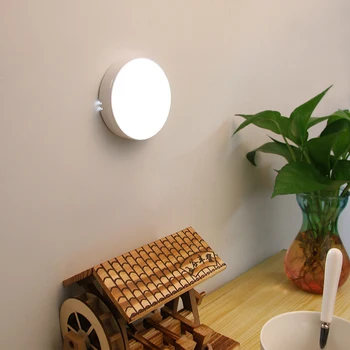Sensor de movimento sem Fio de Luzes da Noite Decoração do Quarto Lâmpada LED Armário de Cozinha de Luz Escadaria Closet Sala de Corredor de Iluminação, Lâmpada de Parede