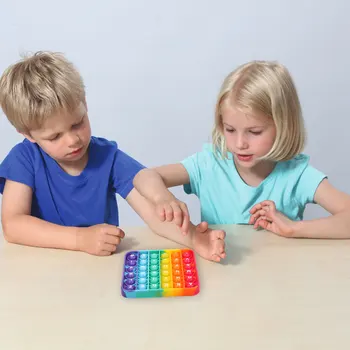 Fitget Brinquedos Jogo para o Adulto Criança Empurrar a Bolha de Fidget Sensorial Brinquedo Autismo Necessidades Especiais Apaziguador do Stress Figet Speelgoed