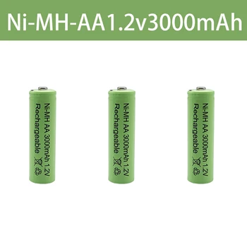2021 lote 1,2 V 3000 mAh NI MH AA Pré-cargado bateras recargables NI-MH recargable AA batera para juguetes micrfono de la cmara