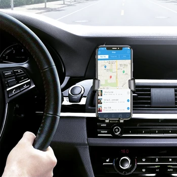 A gravidade Montagem do Carro Para o Telefone Móvel Carro de Ventilação de Ar Clip de Suporte de telefone Celular Suporte de GPS Para iPhone 11 XS X XR 7 a Samsung, Huawei
