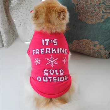 De algodão Impresso Bonito Cão de Pequeno porte T-shirt 1PC Primavera Verão Respirável Protetor solar Cão de Estimação Camisa Macia Moda Pet de Manga Curta T-hirt