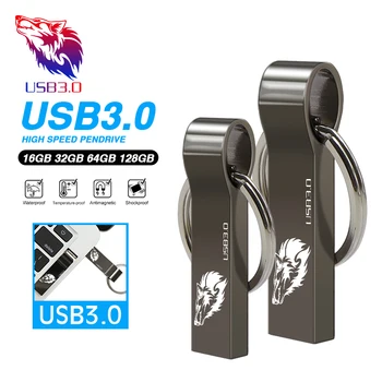 Metal Pendrive USB stick 128G 64G 16G 32 g 4g 8g cartão de memória Flash , unidades de alta-velocidade à prova d'água, Pen drive , pen drives,