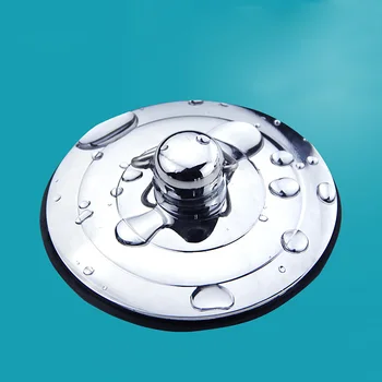 Pia Ralo Do Banheiro Com A Corrente Universal, Durável Banheira Rolha De Bronze Acessório Bacia De Prata De Cozinha Ferramenta Plug