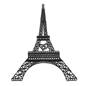 1pc Torre Eiffel Padrão Bordado Lace Trim Solução de Água Laço de Fita DIY de Costura Vestido de Roupas de Suprimentos Decoração