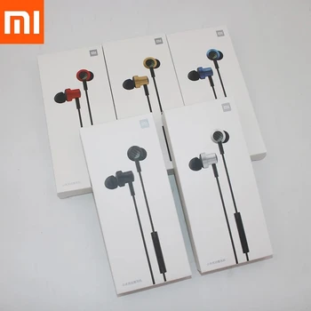 Xiaomi de 3,5 MM do Fone de ouvido Redmi Nota 9 9 8 7 Pro No Ouvido Bass Estéreo Com Mic Controle de Fio Dual Driver Para Mi 10 Lite 9 Poco Pro X3