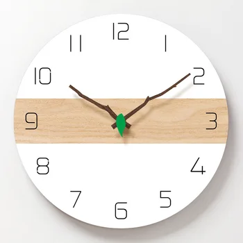 Relógio de parede Estilo Nórdico de Moda Simples, Silencioso, Relógios de Parede para Decoração de Casa Branca Pura, Tipo de Relógio de Parede Quartz Design Moderno Relógios