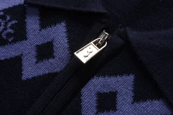 O bilionário Camisola de lã homens 2021 nova moda casual zíper quente elasticidade Inglaterra impressão de grande tamanho M-5XL frete grátis