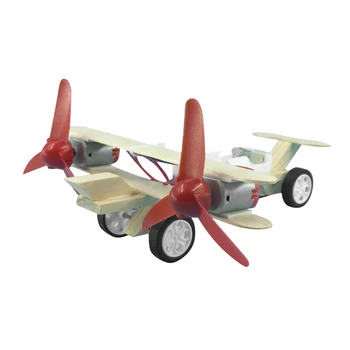Crianças Montagem de Madeira Planador Modelo de Avião de Brinquedo DIY Elétrica Artesanal de Rolagem do Avião Modelo de Blocos de Kits de Diversão ao ar livre Brinquedos