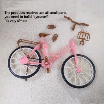 1/6 bjd Boneca de Casa de bicicleta as Crianças de Plástico Mini Bonito Moto para sd Boneca Acessórios Crianças Jogar a Casa do Office Ornamento Crianças Brinquedos de DIY
