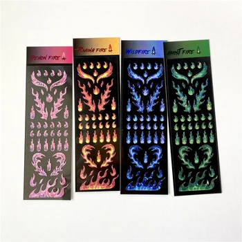 1 Pcs coreano Ins arco-íris Laser Chama Adesivo DIY Scrapbooking Ídolo Cartão Álbum de papel de carta Decorativos Adesivos Kwaii Personalizado