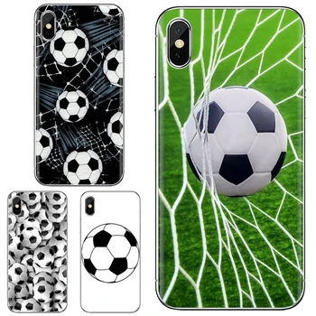 Capa de Silicone Para Huawei Y6 Y5 2019 Para Xiaomi Redmi Nota 4 5 6 7 8 Pro Mi A1 A2 A3 6X 5X 7A Futebol Bola de Futebol sobre a água