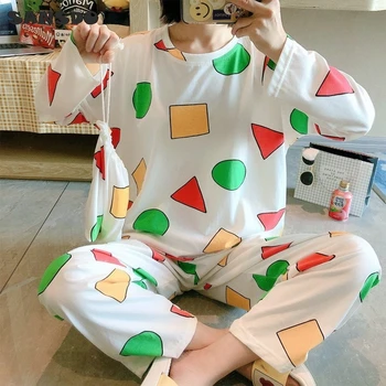 Verão pijamas Japonês Pijamas, Pijamas Pijamas de Algodão de Mulheres Pijamas de Manga Curta Homewear Anime Camisola do Partido
