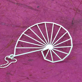 O transporte da gota de Varejo Theodorus espiral geometria matemática dom de ciência colar de Prata banhado a pendente da jóia de Moda Para as Mulheres