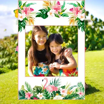 10Pcs Havaiana Festa de Flores Artificiais leis Garland Colar Havaí Praia de Flores Luau de Verão Tropical, Festa de Casamento Decoração