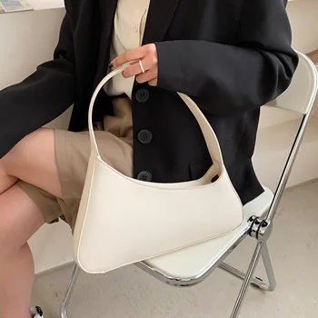 Moda Irregular Design Baguette nas Axilas Sacos para as Mulheres 2021 Bolsa de Ombro em Couro Marca de Luxo Bolsas Legal Totes Sac Principal