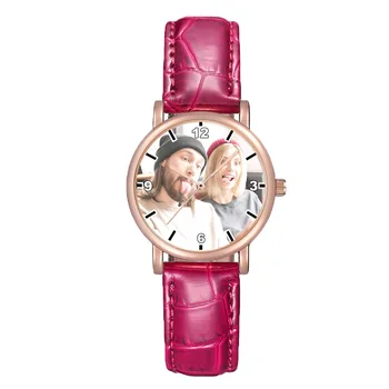 A3314w Personalizada foto Assistir DIY Relógios de Impressão Com a sua própria Imagem personalizada Senhora Bracelete das mulheres relógio Exclusivo de Presente Para o Aniversário de