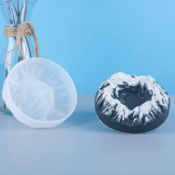 DIY Epóxi Molde Pequena Montanha Ornamento Molde de Silicone Handmade Artesanato de Resina Cinzeiro de Fundição Ferramenta Fácil Para Demold Molde