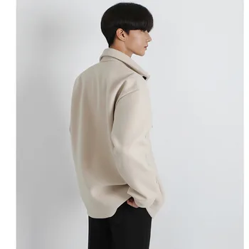 IEFB Primavera, Outono desgaste do trabalho de lã casaco homens coreano moda engrossado curto de lã casaco para homens 2020 alta qualidade 9Y4764