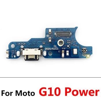 Novo Carregamento USB Conector de Porta Placa Com Microfone Microfone cabo do Cabo flexível Para Moto Pro G G9 Poder G Jogar G30 G10 E7 Poder G9 Plus