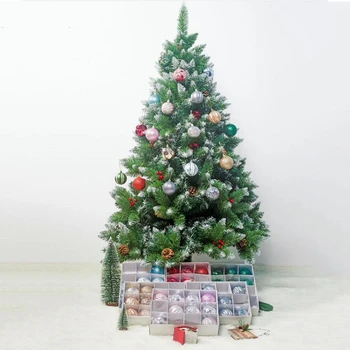 Zerolife Brilho Chic Bola De Natal Árvore De Natal Enfeites De Pendurar Enfeites Pendentes De Decorações De Natal Para A Casa Feliz Ano Novo