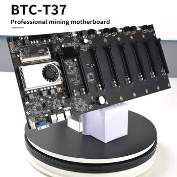 BTC-37 Mineração placa-Mãe SATA 3.0 8 GPU PCI-E 16X placa-Mãe com USB 2.0 Memória DDR3 Slots de Peças de Computador
