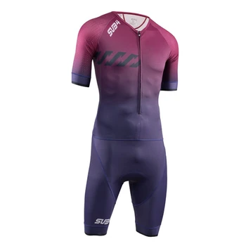 SUB4 verão 2021 triathlon homens time pro maillot ciclismo hombre de natação executando collants de ciclismo MTB respirável, vestido de roupas