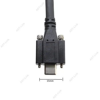 Visão de máquina Industrial USB da Câmera 3.1-Tipo c Cabo, Com o parafuso de bloqueio de USB-C 3.1 Tipo C Para id Ximea de Imagem Fonte de Câmara