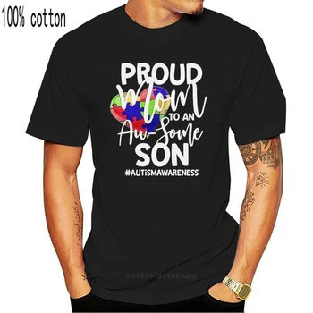 Mulheres Autismo Mãe Camisa Autismo Camisas Orgulhosa Mãe Au-Algumas Filho Tee Mães Mãe Hea