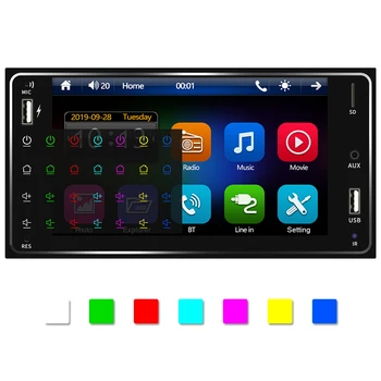 Podofo 2din auto-Rádio Android/IOS Link FM Car Multimedia Player 2 DIN autoradio Para Toyota Corolla Universal 2din Auto Estéreo