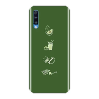 Capa Para Samsung Galaxy A30 A40 A10 A20 Silicone Macio Verde Abacate Engraçado Telefone Case Para Samsung Galaxy A80 A70 A60 A50
