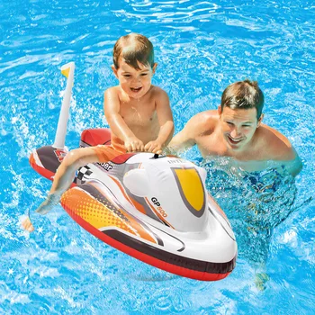 A Piscina inflável Flutuante Para Crianças de PVC de Natação de Borracha Modelo de Barco Praia do Verão Flutuante Brinquedos Jogar Piscina de Água do Assento