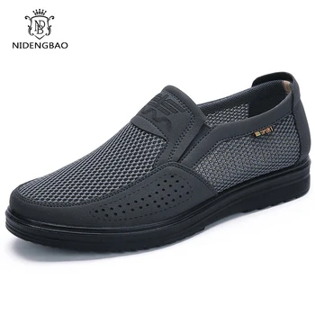 Confortável Homens Casuais Sapatos de Malha Respirável Verão Homens Sapatos 2021 Novo antiderrapante, Leve os Homens Sapatos Sapatos de Tamanho Grande 48