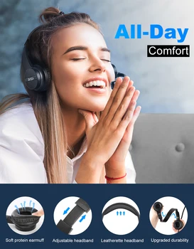 EKSA H12E com Fio Office Fones de ouvido ENC Cancelamento de Ruído Fones de ouvido com Microfone para Skype/ Webinar/Call Center de Jogos Auscultador