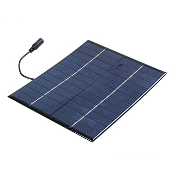 12V 5,2 W Mini Painel Solar Policristalino de Células Solares de Silício Epóxi Solar DIY Módulo do Sistema Carregador de Bateria + DC de saída