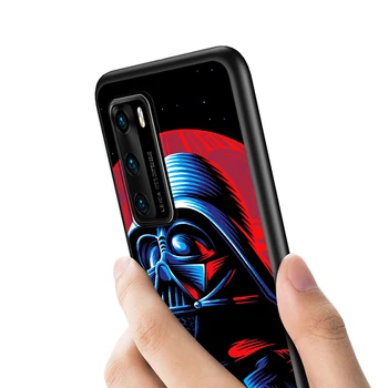 Star Wars da Disney de Arte de Capa de Silicone Para Huawei P30 P40 P20 Pro P10 P9 P8 Lite RU E Mini Plus 2019 2017 Preto caixa do Telefone