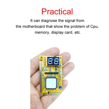 3 Em 1 PC placa-Mãe do computador de cartões de diagnóstico PC Analyzer Teste de Cartão para PC Portátil da área de Trabalho Ferramentas de Rede