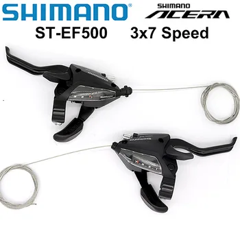 SHIMANO ACERA ALTUS EF500 3x7v Grupo - EZ FIRE PLUS Shift/Alavanca do Freio - 2-alavanca de dedo de tamanho 3x7 Frente Velocidades de peças Originais