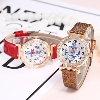 Montre femme Superior de Moda de Luxo para Mulheres Relógios de Diamante da Borda do Barco Ancorar o Design do Relógio Para Mulheres de Vestido Relógio de Quartzo de Pulso