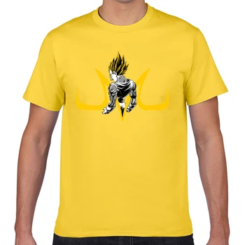 Tops, T-Shirt dos Homens majin vegeta Engraçado Harajuku Geek de Algodão Masculino Camiseta XXXL