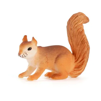 Crianças Brinquedos De Simulação De Animais Silvestres Esquilo Sólidos Modelo Estático Animal Figura Jardim Micro Paisagem Decoração De Presente De Natal