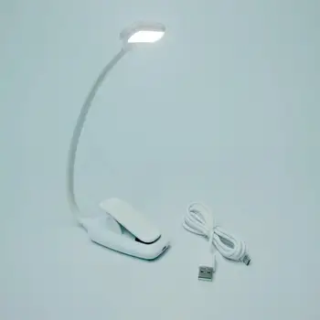 DIODO emissor de Luz do Livro USB Led Recarregável Mini Clip-On Lâmpada de Mesa de Luz Flexível da luz de presença Lâmpada de Leitura para Viagem Quarto Livro